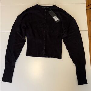 Lioness Head In The Clouds Cardigan in Onyx Size M